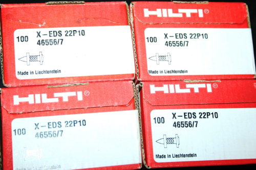 X-EDS 22 P10 Nägel 350 Stk. + 350 Stk. gelbe Patronen von HILTI für das DX 500